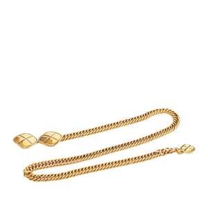 Chanel Matelassé Vintage Chain Belt Gold Plated Women's CHANEL